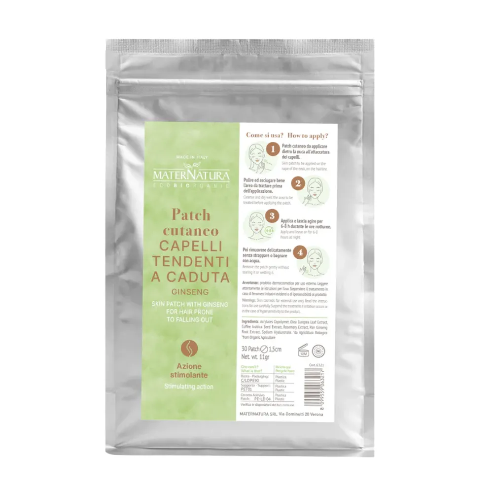 Maternatura Parche Cutáneo de Ginseng para Cabello 30uds